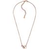 Emporio Armani collana da donna in acciaio inossidabile con chiusura a moschettone, Tono oro rosa
