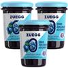 Generico 3X Confettura ZERO Mirtilli Neri, Marmellata Zero Zuccheri Aggiunti, Vegano e Senza Glutine, per zuegg 220g
