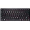 CHERRY KW 9200 MINI, Tastiera Multidispositivo Compatta per fino a 4 Dispositivi, Layout per la Germania (QWERTZ), Bluetooth, 2,4 GHz o Cavo, Ricaricabile, Nero
