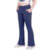 Glacspyg Ragazze Leggings con Tasche Pantaloni Svasati V Vita Leggings Svasati Pantaloni Sportivi Svasati Pantaloni Yoga Svasati Blu Navy S