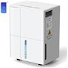 YUGUPAM Deumidificatore Casa Muffa 30L/24h, Elettrico Deumidificatore Portatile con App & Wi-Fi, 4 Modalità, Purificazione dell'Aria, Timer, Drenaggio Continuo, Antiumidità, per Casa/Appartamento/Bagno/Letto
