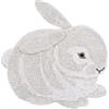 Lorena Canals Tappeto lavabile coniglietto per camera da letto. Handmade. 130 x 135 cm