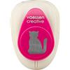 Vaessen Creative Perforatrice Gatto, Medio, Fustellatrice per Carta, per Progetti Fai da te, Scrapbooking, DIY e Creazione di Biglietti