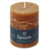 Spaas - Candela pilastro in stile rustico, 80/110 mm, 65 ore, cognac