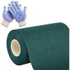 AzulLanse Nastro Adesivo per Erba Sintetica,15cm*10m,Nastro di Aggraffatura di Erba Artificiale per Posa Erba da Giardino,Verde per giunzioni di tappeti,Tappeto Prato Collegamento di Tappeto,1 Paio di Guanti