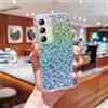 BAOJAY Glitter Cover per Samsung Galaxy S22,Morbido Silicone Custodie Antiurto, Case con Disegno, Squishy Case Cellulari, Leopardato-Adatto per le donne-nero