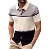 LDZYXY Offerte di Primavera Camicia Uomo Maglia Pile Elasticizzata Maglietta Cotone Manica Lunga Bianca E Nera (Nero, L)