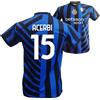 Generic 4Heads Sport Solutions - Maglia Replica Ufficiale AUTORIZZATA Inter 2024/2025 - Francesco Acerbi (IT, età, 6 Anni, Nero Azzurro)