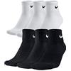 Nike - 5 paia di calzini corti, da uomo, da donna, colore: bianco/nero, taglia 34 / 36 / 38 / 40 / 42 / 44 / 46 / 48 / 50 bianco 34/38 EU