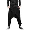 Sonnena Tunica Arabo Yoga Solid Color Pantaloni Hem Hop Pantaloni Casual Loose Men's Irregolar Hip Men Pantaloni Pantaloni Cargo Offerta (Black, XL)