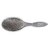 Olivia Garden Ceramic + Ion Spazzola Supreme Combo con setole miste (Cinghiale e Nylon) - Spazzola Piatta Argentata - Antistatica con Tecnologia Tourmaline-Ion