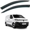 AirFlux Set di 2 deflettori d'aria adesivi compatibili con Citroen Speitch, adatti per Citroen Jump, adatti per Peugeot Expert, adatti per Toyota Proace 2016, 2017, 2018, 2019, 2020, 2021, 2022, 2023, 2024.