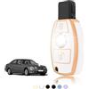 TOOMUME Cover Chiave TPU, Custodia Chiave Adatto per Mercedes Benz A/B/C/E/R/S Classe GLA GLC GLK CLA W176 W203 W204 W205 W211 W212 W245 BGA, Copri Chiavi Guscio Chiave Auto Telecomando - Smart Key