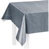 LILENO HOME Tovaglia lavabile al metro, 100 x 140 cm (bordo tagliato) in lino antracite, motivo tovaglia impermeabile, ideale come tovaglia o runner da tavola per tenda da birra