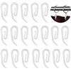 YOFASEN Ganci per Tende in Plastica Bianca per Tende per Porte, Tende da Finestra, Nastro per Tende, 100 Pezzi