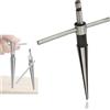 ieron Alesatore conico esagonale da 5 mm-22 mm, a forma di T, strumento per la lavorazione del legno, in acciaio al carbonio, fresa manuale, per fori conici, semplici fori per viti
