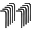 QUARKZMAN 10pz Chiave Esagonale Metrica Forma L da 6mm Strumento Nero