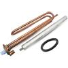 DOJA Barcelona | Kit di Resistenza al Riscaldamento dell'acqua da 2000 W | Pacchetto Resistenza Curva + Anodo di Magnesio + Guarnizione in Gomma + Vite di Fissaggio | Kit Resistenza Elettrica