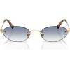 Miu Miu Occhiali da Sole MUA54S ZVN80O Oro/Azzurro Sfumato Donna