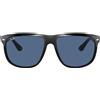 Ray-Ban Occhiali da Sole RB4147 601/80 Boyfriend Nero/Blu Unisex