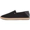 Tommy Hilfiger Uomo Espadrillas Core Textile con Logo, Nero (Black), 41 EU