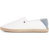Tommy Hilfiger Uomo Espadrillas Core Textile con Logo, Bianco (Ecru), 46 EU