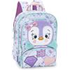 Franco Cosimo Panini MOFU MOFU - Zainetto Bambina Ufficiale Mofu Mofu, Ideale per Asilo e Tempo Libero, con Spallacci Imbottiti, Retro e Fondo Termoformati, con Pratiche Chiusure a Zip, 23x30Hx10 cm, Pinguino