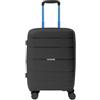 R Roncato Trolley AVIATOR realizzato in POLIPROPILENE (NERO/BLU, S)