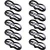 LuenHego Fermagli per capelli, nero, 10 pezzi, accessori per capelli, fermagli antiscivolo, 6 cm, per tutti i tipi di capelli - cuore