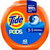 Tide 3-in-1 PODS detersivo per bucato, originale, 42 pezzi