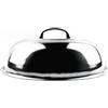 generic Culnflun Coperchio per Padella in Acciaio Inox Premium, Design a Curva Alta 36CM Con Foro per Il Vapore in Vetro Temperato, Coperchio per Padella in Acciaio Inox per La Cucina Domestica