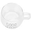 Atyhao Tazza da Caffè in Vetro Borosilicato, Bicchieri da Irish Coffee Bicchieri e cristalli Trasparente con Manico per Tè al Latte Bevanda da Cocktail Calde Cappuccino, Tazza da Tè Prande(A)