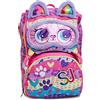 SJ GANG STYLE JAM GANG SJ Gang Zaino Scuola Estensibile, Fucsia Viola, Animali Fantasy Da SJ, Zaino Doppio Scomparto Super Capiente, Zaino Elementari, Bambina