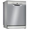 Bosch Elettrodomestici Bosch SMS2ITI11E Serie 2, Lavastoviglie da libera installazione, Home Connect, Diagnostica da remoto, Assistente al lavaggio, Programma preferito, EcoDosage, Acciaio, 60cm