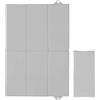 Baby Comfort Fasciatoio portatile pieghevole da viaggio, morbido, impermeabile, compatto, 40 x 60 cm (grigio)