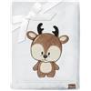 Be Mammy Coperta calda per bambini con peluche regalo per bambino con motivi 3D (Grigio Chiaro - Cervo)