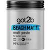 Schwarzkopf Got2b, Beach Matt Paste, Cera Modellante per Capelli Uomo, Effetto Opaco, Tenuta Media, 100 ml