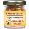 I Piccantissimi - Carolina Reaper Orange peperoncino piccantissimo in vasetto da (13 gr) Scaglie di Peperoncino a lunga conservazione coltivato in Italia (2.000.000 SHU)
