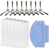 FILTERIST (17 Pezzi) M210 Ricambi Compatibili con Robot Aspirapolvere Lefant M210B, M213S, M210S, M210, M213, OKP Life K2, K3, K3A, K4, K5, 6 Filtri, 8 Spazzole Laterali, 3 Panni per Mocio, Kit di Accessori