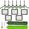 VacEssentials Kit Accessori Parti di Ricambio per i Robot Room ba J5 J5+ J6 J6+ J7 J7+ J8 J8+ J9 J9+ Serie J J Plus, 1 Spazzola in Gomma, 5 Filtri HEPA, 6 Spazzole Laterali