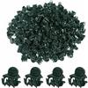 ZUYIST 200 mollette per orchidee, 1,5 cm, piccole clip per piante da giardino, riutilizzabili, per sostenere e mantenere piante (verde scuro)