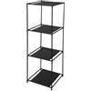 WELL HOME MOBILIARIO & DECORACIÓN Well Home Scaffale con 3 scomparti in tessuto e tubi metallici H.98 cm