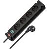 Brennenstuhl BS-1150650114-Tomas mult.Bremounta 1,5m4T Negr