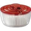 Küchenprofi WAVE, centrifuga per insalata con corda, ciotola per insalata con coperchio e cestello, smontabile per una facile pulizia, plastica di alta qualità, capacità 3,25 l, Ø 24 cm, rosso