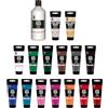 Marabu Acryl Colour Super Set, Bianco, Colore Acrilico a Base d'Acqua, Asciugatura Rapida, Resistente alla Luce, Impermeabile, applicabile su Tela, Carta, Legno, Multicolor, 500 ml and 15 x 100 ml