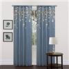 Lush Decor Curtain Flower Drop Pannello Finestra (Singolo), Sintetico, Blu, 84" x 42"