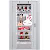 VICTORICH All-In-One Over The Door Organizer Super Behind The Door Storage Organizer con porta e grande finestra trasparente, 1 confezione di grigio seta