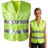 WTZWYFWJ 6 Pezzi Giubbotti ad Alta visibilità, Gilet Alta visibilità,Gilet Catarifrangente di Sicurezza, per Cantiere, Conducenti,Addetti alla Pulizia,Assistenza Stradale e Altro Ancora