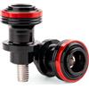 ZESIDIMO Per KAWASAKI Z900 RS SE Z500 Z650 Z800 Z1000 R SX ZX6R ZX10R NINJA 650 500 400 Moto M8 Nottolini Supporto Cursore Forcellone (Rosso)