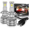 Kairiyard LED H7 Lampadine per fari a LED 6000K Hi LO Beam 60W 6000Lumen Fendinebbia Kit DOB Chip Estremamente Luminoso 2 Lampade Rotazione a 360° Bi-Xeno Conversione Tutto in Uno